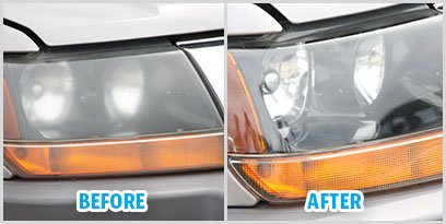 badly oxidised headlights